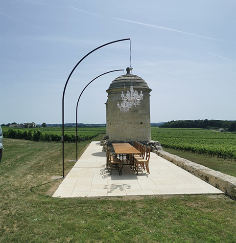 image table de diner dehors conquista wine